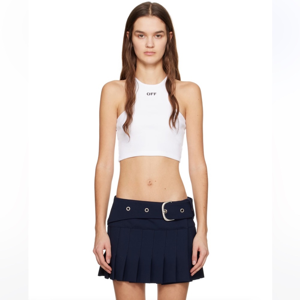 OFF-WHITE - White Rowing Tank Top